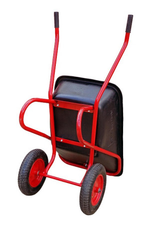 Industrialist 2-wheel anti-shock reinforced wheelbarrow, 110 liters (air wheel)