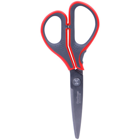 Ножницы Berlingo "Smart tech", 18 см, красные, европодвес