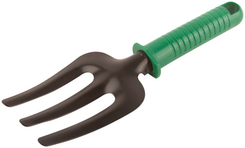 Fork, green plastic handle 270 mm