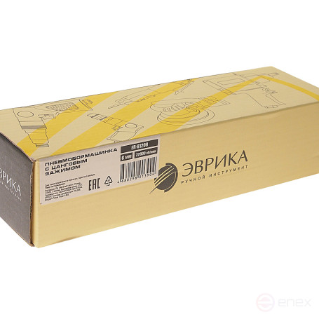 Пневмобормашинка ER-81206 (пневмошлифовальная) с цанг. зажимом 6мм 22000 об/мин ЭВРИКА 1/10