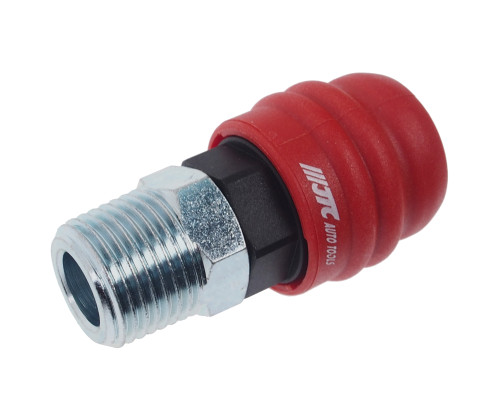 The connector is a quick-release composite dual-mode 1/2" external. thread (European standard, BRS type mom) JTC /1