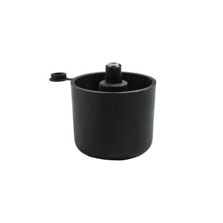 Опора меб. пласт. WPJA-22 h68 регул. черный AKS