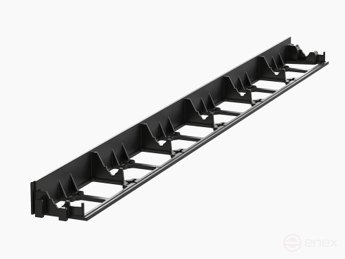 Garden curb 1000 mm height 45 mm black 1 piece
