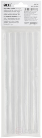 Crystal clear adhesive rods 11x200 mm, 6 pcs.