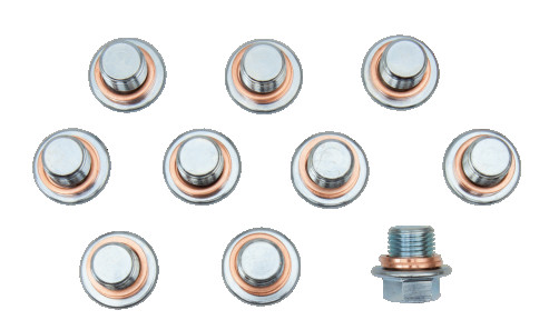 Set of plugs and washers for oil drain M13 x 1.25
