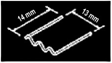 Set of U-shaped paper clips d=0.6mm, 100 pcs