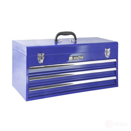 Tool box, 3 drawers and a compartment, blue MASTER 511-03530B