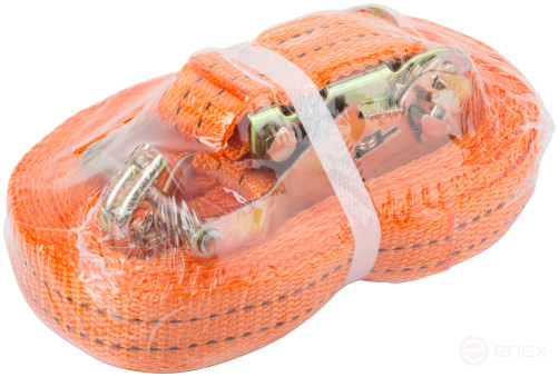 Load fastening strap, ratchet mechanism 135 mm, belt 38 mm x 12 m, 1500 / 3000 kg