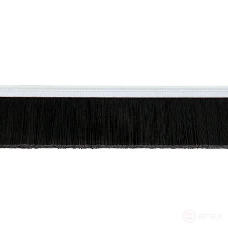Strip brush linear sealer 2500*25*5 , pile height 20 mm PPL black 0.20 (EB-1119)