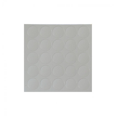 Self-adhesive plug to the eccentric, light grey (20307) AKS (sheet-28 pcs.)