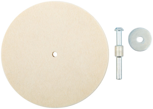 Polishing felt circle with 115 mm pin