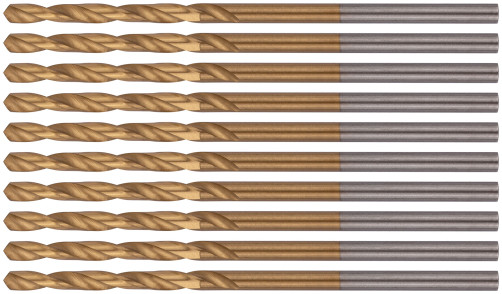 Сверла HSS по металлу, титановое покрытие 2,0 мм (10 шт.)