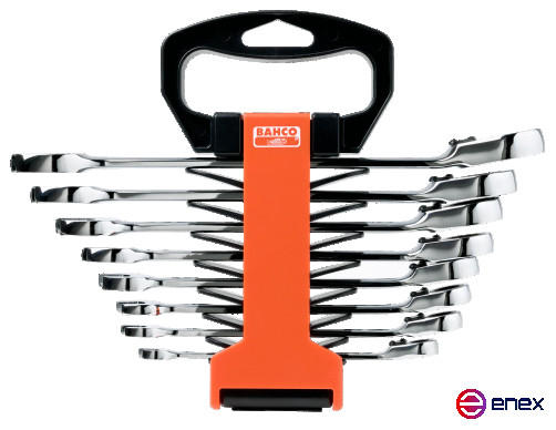 Набор комбинированных ключей с трещоткой 5/16-3/4, 8 предметов