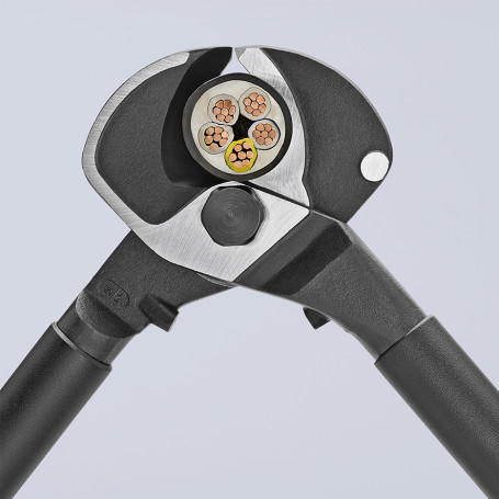 Cable cutter, cut: cable Ø 27 mm (150 mm2, AWG 5/0), L-500 mm, aluminum housing, black, 2-k handles
