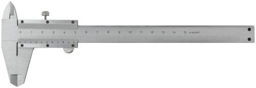 Штангенциркуль металлический нержавеющий 150 мм/ 0,02 мм (пластиковый кейс)
