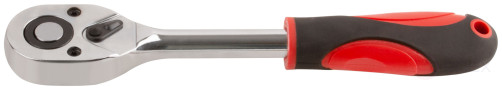 Hand crank (ratchet), 40Cr alloy steel mechanism, plastic rubberized handle, 1/2", 24 prongs
