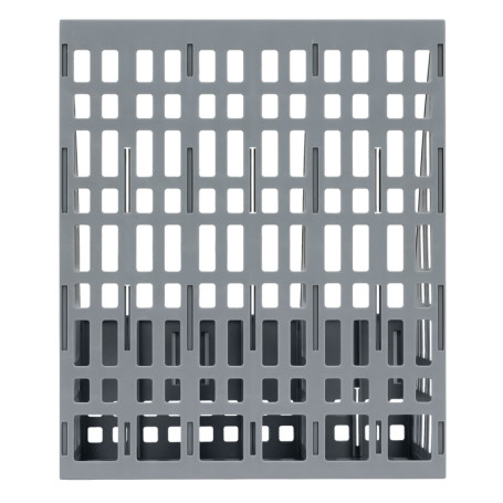 Лоток для бумаг вертикальный СТАММ, сборный, 3 отделения, серый