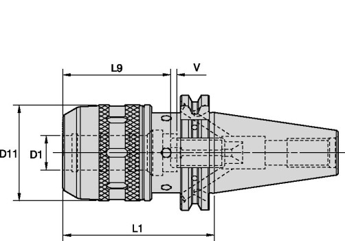 Крючковый гаечный ключ PSW68M