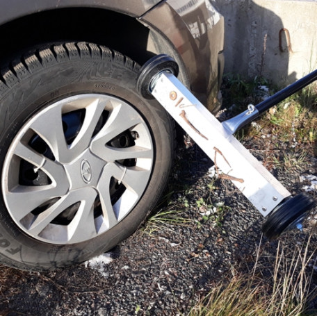 Magnetic collector on wheels 330 mm PROF-MAGNET