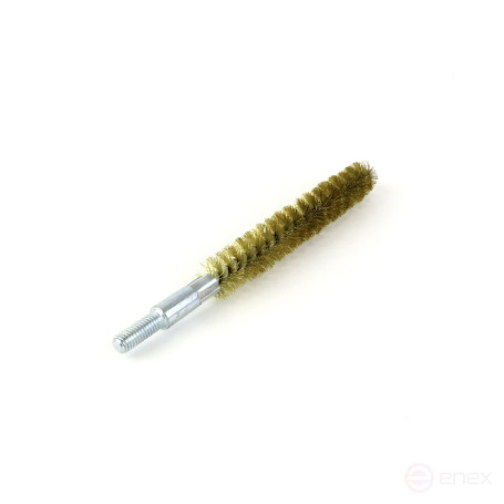 Brass brush D18, pile 0.15, fit M6 thread (14-253) brush for gentle cleaning and cleaning of holes, channels, heat exchangers, pipes and equipment in furnace, chimney, boiler systems