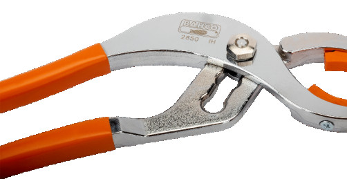 Adjustable pliers with plastic inserts