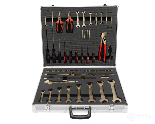Explosion-proof tool kit (56 items) BeCu No. N-56, HORTZ