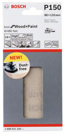 Шлифлист 80 x 133 mm, 150