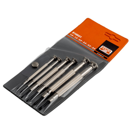 Set of precision slotted screwdrivers 0.6 - 2.5 mm, 5 pcs
