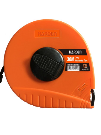 Geodesic tape measure with fiberglass tape and closed case, 30m.// HARDEN