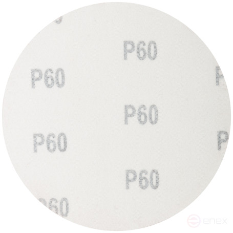 Круги шлифовальные сплошные (липучка), алюминий-оксидные, 125 мм, 5 шт. Р 60