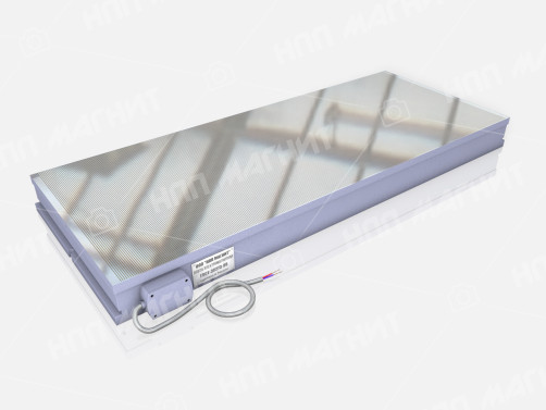 Small-pole rectangular electromagnetic plate with transverse arrangement of poles 7208-0072 (500x1250)