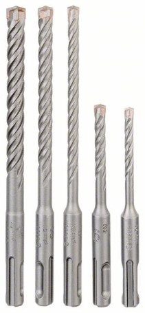 Set of 5 impact drills SDS plus-5X 5; 6; 6; 8; 10 mm