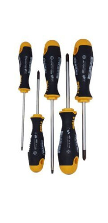 Felo Set of Ergonic SL, PH, PZ screwdrivers with 160 mm side cutters in a bag 40090604