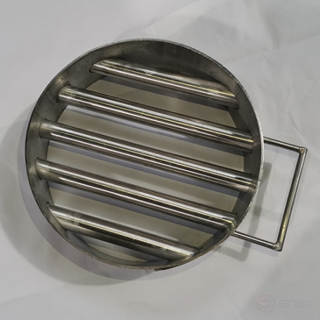 Магнитная решетка ПРОФ-МАГНИТ круглая с системой очистки, 250х80 мм, 5 стержней