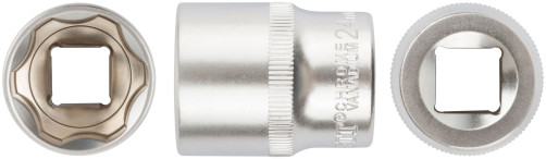Головка 6-гранная CrV 1/2" 24 мм