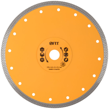 Diamond cutting disc universal Pro (dry and wet cutting) 230x1.8x10x22.2 mm