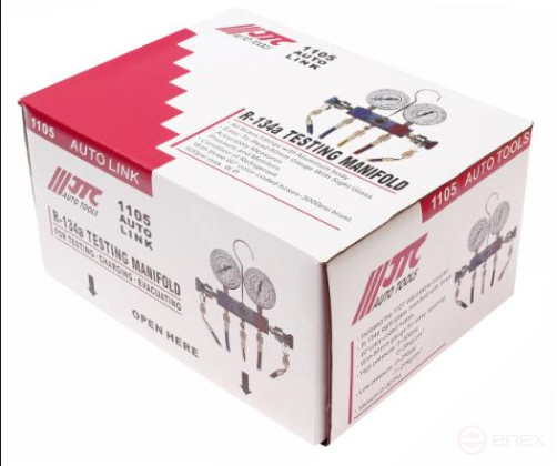 Устройство для заправки автокондиционера R-134a L=150см JTC