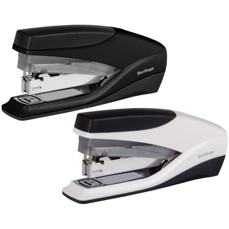 Степлер №24/6 Berlingo до 30 л., пластиковый корпус, энергосберегающий, ассорти