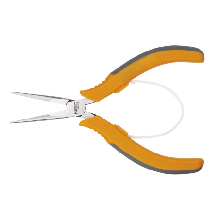 Elongated straight precision pliers, 130 mm