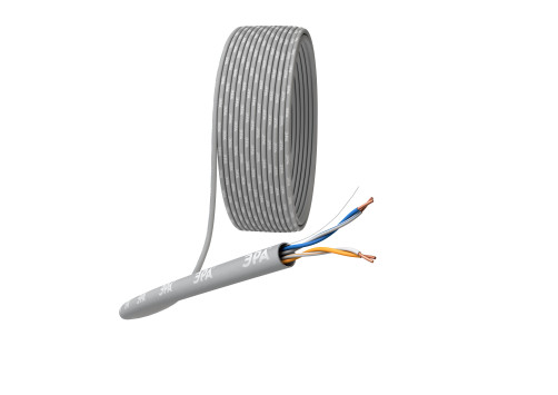 U-2-PVC Кабель витая пара ЭРА U/UTP 2x2x24 AWG Cat5e CU PVC 305м