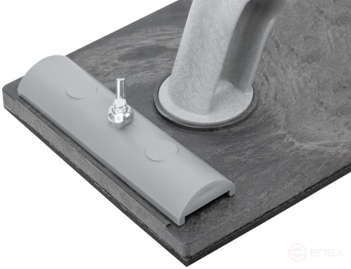 An emery grater.plastic paper with meth.clamp, black 230x105 mm