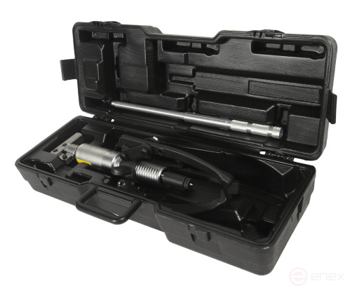 Съемник гидравлический 4т, длина 185/70, ширина 75/255, поршень 60мм масса 6.7кг в кейсе JTC