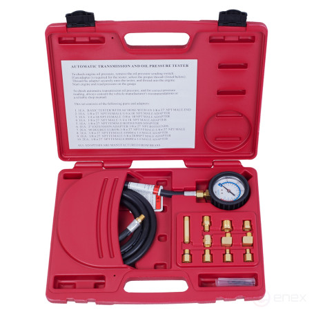 Oil pressure gauge, 0-21 bar, adapter kit MASTAK 120-20012C