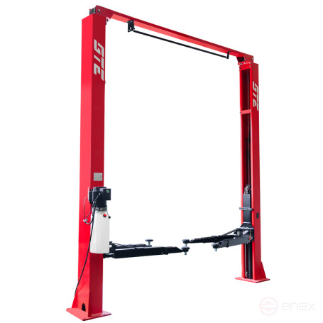 Electrohydraulic lift 4t 110-1900mm 2-rack 220V top.synchron. (manual. descent) GTE