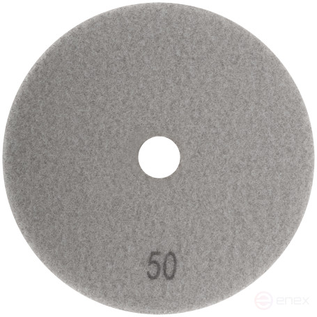 Алмазный гибкий шлифовальный круг АГШК (липучка), влажное шлифование, 125 мм, Р 50