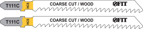 Полотна по дереву, HCS, разведенные, фрезерованные зубья, 100/74/3 мм (Т111С), 2 шт.