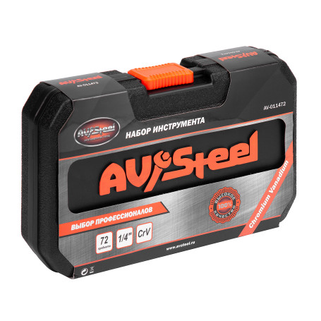 AV Steel Tool Kit 72 pieces, 1/4", Professional