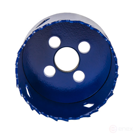 Коронка биметаллическая ПРАКТИКА 57 мм (1шт), клипса (036-001)