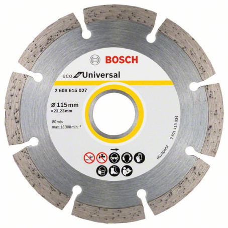 Алмазный отрезной круг ECO for Universal 115x22.23x2.0x7mm