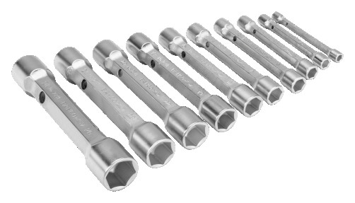 Set of end tubular keys 6 - 26 mm, 10 pcs